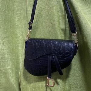 Faux Dior Saddle Bag